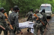27 killed as guerrillas ambush convoy of Indian political leaders