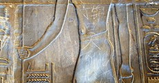 A Chinese teenager etched his name onto an ancient Egyptian relic