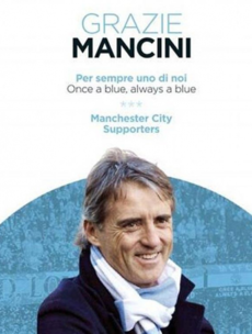 Manchester City fans took out an ad in Gazetta Dello Sport to thank Roberto Mancini