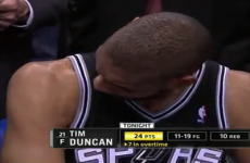 What?! Did NBA star Tim Duncan only just discover his arms?