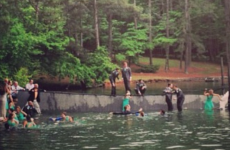 Wedding party falls into lake during ill-conceived photoshoot