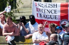 Far-right protesters turn up at mosque, worshippers give them tea