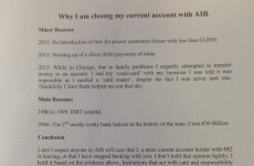 Letter: 'Why I am closing my current account'