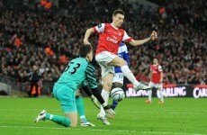 Szczesny left red-faced after Carling Cup gaffe