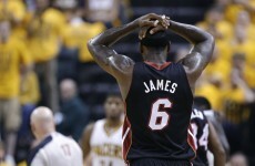 This is the dive that got LeBron James fined $5,000 by the NBA