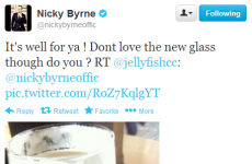 Tweet Sweeper: Nicky Byrne doesn't like the new Guinness glasses