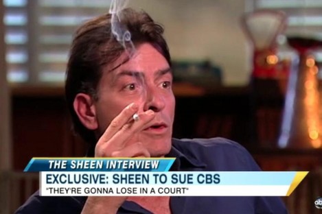Charlie Sheen in an interview with ABC News