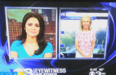 This newsreader and weather forecaster REALLY don't like each other