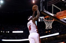 We're still trying to wrap our heads around how high LeBron James jumped for this dunk