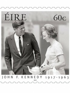 Here's what the JFK 50 stamps look like...