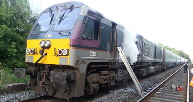 Fire on board Belfast to Dublin train causes huge delays