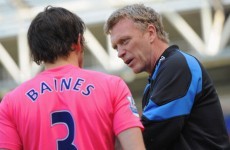 Kenwright warns Moyes off luring Baines to Old Trafford