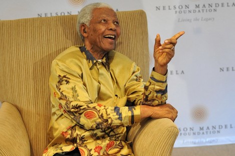 The former South African President Nelson Mandela in April 2009.