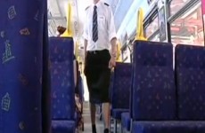 Male Swedish train drivers don skirts to beat the heat