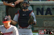 Incredible behind the back, no look baseball catch