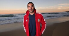 New Lion Simon Zebo touches down in Australia and hits the beach