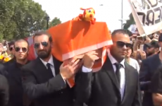 Lazio fans held a mock funeral for rivals Roma last weekend