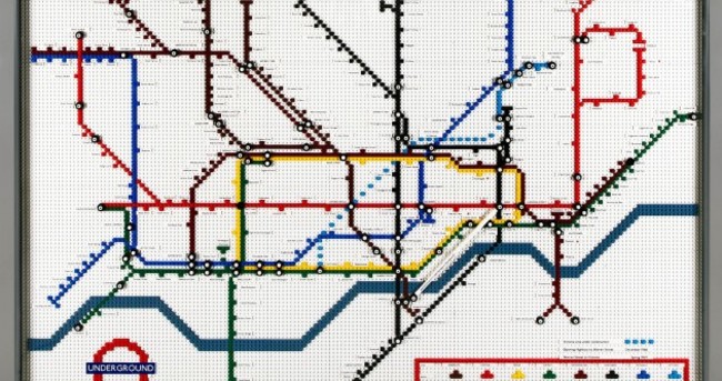 These London Underground maps are made entirely of Lego