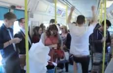 Man holds his own silent disco on the Dart