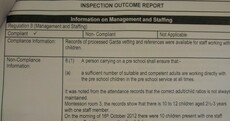 HSE: 'Creche breached child-adult ratio - we marked it compliant by accident'