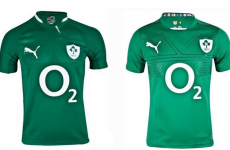 Spot the difference: This is Ireland's new rugby jersey
