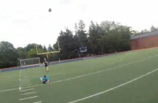 See how kicking practice looks for Ian Madigan thanks to his new head-cam