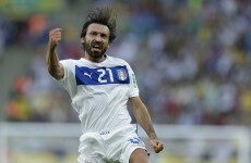 Andrea Pirlo curls in a free kick almost as delicious as his beard