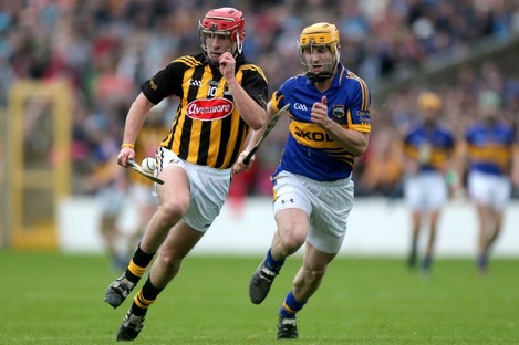 Bergin in action against Kilkenny in the Division 1 league final.