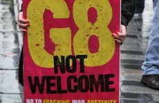 Outer fence line near G8 venue breached following protest