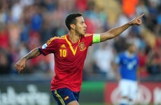 Spain crowned U21 European champions after Thiago hat-trick