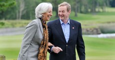 Caption competition*: What are Christine and Enda laughing about?