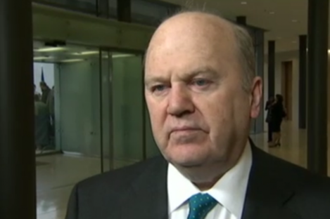 Michael Noonan speaking to the media this morning 