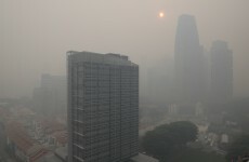 Helicopters 'water-bomb' Singapore to fight hazardous smoky haze