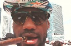 LeBron James looks ridiculous at the Miami Heat championship parade