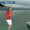 Weather forecaster terrified by on-camera giant spider