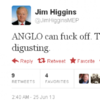 Irish MEP’s Twitter account tells Anglo to “f**k off”, he says he was hacked