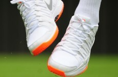 federer orange sole shoes