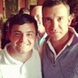 Elmo from Love/Hate* and Andriy Shevchenko photobombed by Mick O'Driscoll at Carton House