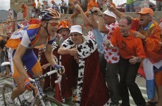 Cycling fans organise 'Irish Corner' on iconic Tour de France climb