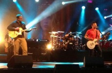Tolerate this! Jamie Roberts keeps hamstring warm by jamming with Manic Street Preachers