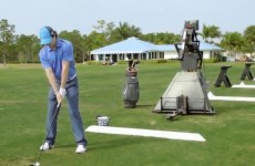 Rory McIlroy takes on a cheeky robot in new washing machine challenge