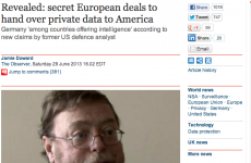 Observer newspaper pulls front page story about the NSA