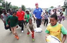 Irish rugby stars stunned by tales of 7-year-olds living rough on Ethiopian streets
