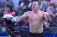 Topless rugby star couldn't give a Springbok after jersey gets ripped off