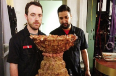 Here's a life-size replica of the Stanley Cup made entirely of meat