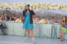 VIDEO: Gangsta-rapping bridesmaid spits some rhymes
