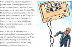 Arrival of Anglo Tapes 'irritating' for Kenny, says The Economist