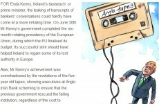 Arrival of Anglo Tapes 'irritating' for Kenny, says The Economist