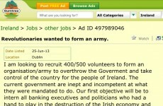 'Intern bank execs and politicians' - revolution in the small ads?