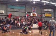 Wheelchair football team have the best fans in the world